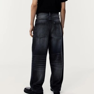 Pantalones Vaqueros Holgados de Algodón de Alta Calidad con Lavado Ligero para Hombre, Talla Grande, Pantalones Vaqueros de Mezclilla para Hombre con Estampado Personalizado 2026 - Product Image 2