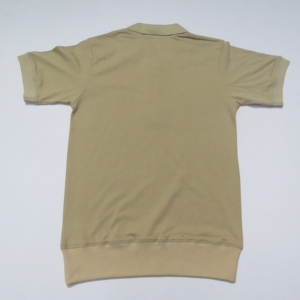 Solid Color Short Sleeve Casual 100% Cotton Half <b>Zip</b> <b>Up</b> Collar <b>Men's</b> Polo <b>Shirt</b> - Product Image 4