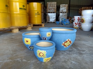 [Leo Nguyen Le] - Macetas de cerámica esmaltada para interiores al por mayor, macetas de jardín, macetas para plantas de proveedor vietnamita - Product Image 5