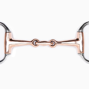 Boca de latón de alta calidad para caballo estable logotipo personalizado broca de huevo de doble articulación enlace ovalado occidental acero inoxidable - Product Image 3