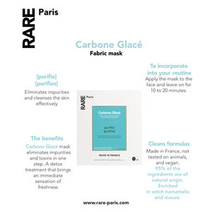 Puro Carbone Glacé sodio ialuronato purificante maschera viso Premium maschere facciali prodotto - Product Image 2