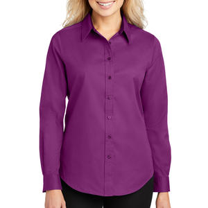 Chemise formelle d'été à la mode pour femmes 2023 exportation en gros bas prix bouton décoration pour n'importe quand et n'importe où porter - Product Image 1