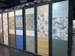 Azulejos de pared y suelo de cerámica para baño de 300x600mm, nuevo patrón, diseño de línea dorada, azulejos de pared de cerámica Interior DE LA India - Product Image 3