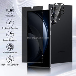 3 gói nhạy cảm cảm ứng vân tay mở khóa chống gián điệp sự riêng tư kính máy ảnh ống kính bảo vệ màn hình cho Samsung S24 S23 siêu cộng với - Product Image 2