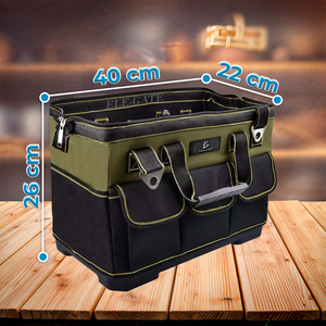 Waterproof Oxford and Canvas Electrician <b>Tool</b> <b>Backpack</b> with Organizer Durable Garden <b>Tool</b> Bag Molded Base <b>Tool</b> Bag - Product Image 4