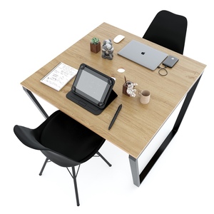 Minimalist Design HBTC045 Trapeze <b>Footrest</b> Durable 2-in-1 100x100cm Plywood Wood with Melamine Finish Bn Cm - Product Image 1
