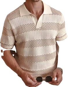 Nouvelle chemise décontractée pour homme, t-shirt de sport à manches courtes, haut personnalisé imprimé, polo tendance pour l'été - Product Image 2