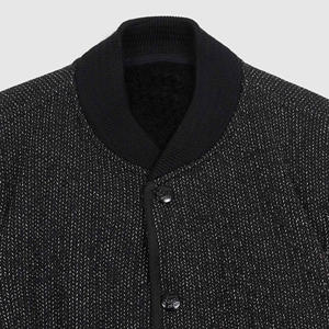 Nouveau Look personnalisé 2025 mode vêtements pour hommes tenue décontracté boule de Base Chenille broderie patchwork manches en cuir veste personnalisée - Product Image 4