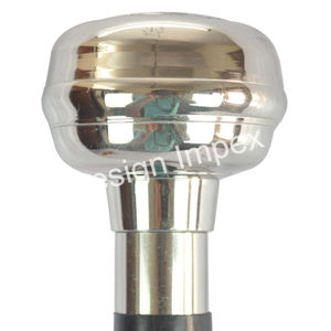 Top Shinning Walking Stick Mango de estilo náutico Tonos plateados y dorados disponibles Bastón de lujo para caballero de muy larga duración - Product Image 4