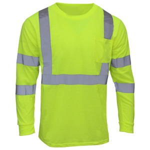 Camisetas de Alta Visibilidad para Trabajadores de la Construcción con Franjas Reflectantes, Logotipo Personalizado, Camisa de Trabajo con Características de Seguridad - Product Image 1