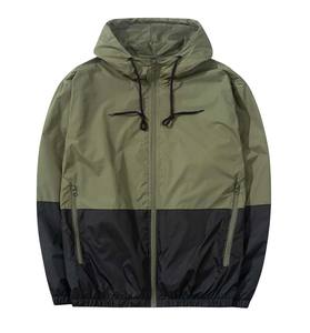 Chaqueta Cortavientos Impermeable para Hombre, Diseño Nuevo, con Cremallera Arrugada, Informal, con Capucha, Transpirable, para Verano - Product Image 1