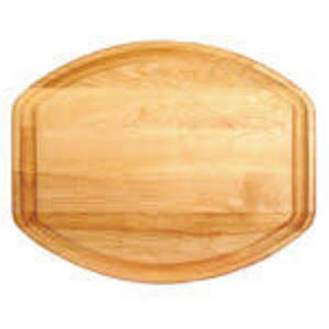 Planche à découper ronde de bonne qualité en bois naturel poli, accessoires de cuisine pour la maison, l'hôtel, le restaurant QAMAR OVERSEAS - Product Image 3