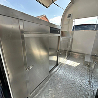 Remolque Móvil de Comida Estilizado en Venta, Carrito Totalmente Equipado para Helados y Aperitivos Fritos, con Energía Integrada, Camión de Concesiones Resistente a la Corrosión