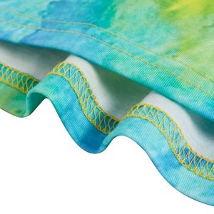 Nouveaux t-shirts tie dye pour dames 100% coton chemises d'été vierges simples pour streetwear décontracté design personnalisé t-shirt pour femmes - Product Image 4