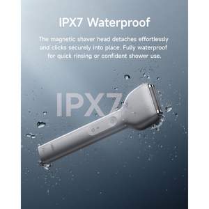 Rasoir électrique en aluminium pour hommes, utilisation humide/sèche, tondeuse à cheveux longs rapide avec guides, rasoir étanche IPX7 pour barbiers, pour la coupe de la barbe - Product Image 2