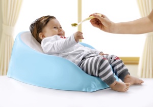 Tempat duduk bayi, ergonomis ringan desain portabel jaring lembut pendukung mandi untuk bayi baru lahir & bayi