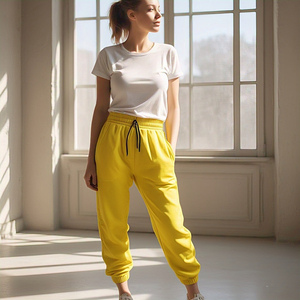 2025 vêtements de sport taille haute cordon pantalon pantalon femmes Jogging vêtements de course survêtement pantalons de survêtement pyjama dames - Product Image 2