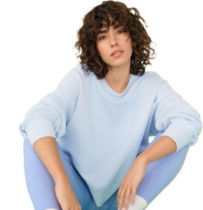 Sweat-shirt personnalisé de couleur unie de grande taille de meilleure qualité pour les femmes Sweat-shirt confortable à manches longues pour femmes - Product Image 3