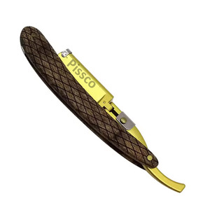 Maquinilla de Afeitar Recta Pissco de Acero Inoxidable Plegable para Cortar el Cabello, del Mejor Fabricante - Product Image 1