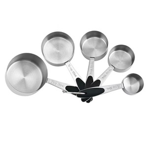 Tasses à mesurer avec poignées classiques en acier inoxydable parfait pour la cuisson de la cuisine et du bar ensemble d'outils de 8 pièces de haute qualité - Product Image 2