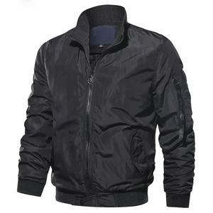Veste bombardier hommes mode décontracté coupe-vent veste manteau hommes printemps automne nouveau col montant hommes veste - Product Image 3