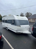 Caravane Mini Pop-Up Hobby 2015, camping-car avec suspension indépendante, cuisine de luxe, capacités tout-terrain, 6 couchages, lit fixe taille 1