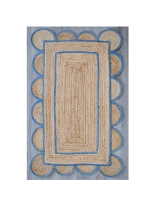 Alfombra de yute trenzada natural, alfombras decorativas bordadas antideslizantes para interiores y exteriores para uso en oración - Product Image 5