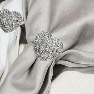 Servilletero PARA EL Día de San Valentín, servilletero hecho a mano en forma de corazón, Decoración de mesa elegante para bodas y San Valentín - Product Image 3