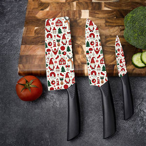 Couteau de chef en céramique de nouvelle conception en stock, 4 ensembles de couteaux japonais Gyuto en plastique pour la cuisine professionnelle, arts culinaires, vente chaude - Product Image 3