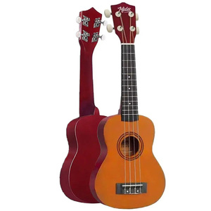 Kit de ukelele de concierto naranja de 23 pulgadas con funda, correa, púas y libro de métodos |   Midex UKX-233YL - Product Image 3