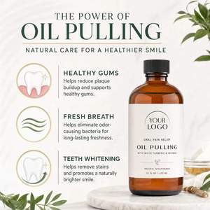 Enjuague Bucal de Cúrcuma y Aceite de Miswak de Marca Privada OEM ODM, Cuidado Bucal Natural para un <span class=keywords><strong>Aliento</strong></span> Fresco - Product Image 2