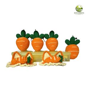 Ensemble de plantes cactus au crochet faites à la main, mini succulentes colorées en pot, jouet pour enfants de 7 à 12 ans - Product Image 5