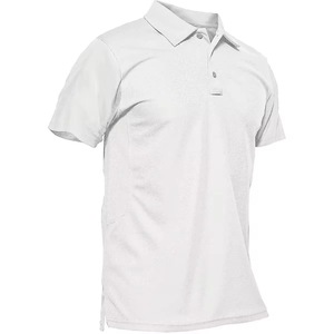 2025 nouveau Style hommes Golf pour Polo T-Shirt haute qualité 100% coton Jersey couleur unie à manches courtes séchage rapide pour l'extérieur - Product Image 6