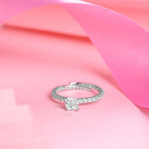 Anillos de Plata de Ley 925 de Primera Calidad para Mujer, Chapados en Rodio con Diamantes y Engaste de Bisel, Joyería para Hombre - Product Image 2