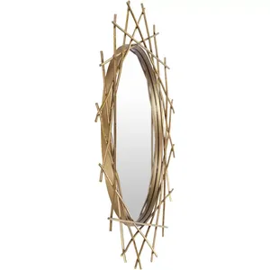 Marco de espejo de metal antiguo de calidad superior Metal redondo decorativo - Product Image 6