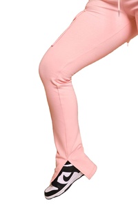 Venta al por mayor Mujeres Flare Jogger Pantalones y Pantalones Transpirable Suave Baggy Wide Straight Leg Pants Cargo Pocket Sweatpants BY BS - Product Image 5