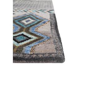 Tapis Manchaha Lev-785 bleu, noué à la main en laine et soie de bambou, épaisseur 10 mm, motif abstrait, pour la maison, le couloir, forme rectangulaire - Product Image 4
