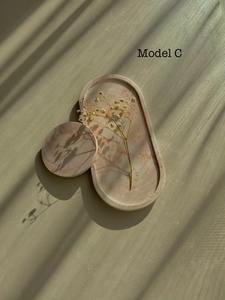 Elegant Modern Design <b>Marble</b> <b>Coasters</b> for Coffee Tables Round Shape Natural Stone for Hot/Cold Beverages Stocked - Product Image 2