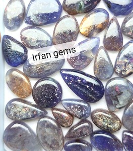 Iolite naturelle de haute qualité, pierre de soleil, agate verte de haute qualité, pierre précieuse pour bijoux, faite à la main et taille libre pour la guérison, iolite - Product Image 4