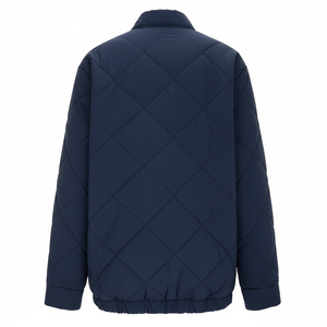 Women's Lightweight Plaid Waterproof Breathable Quilted Puffer Jacket Custom Logo Winter Slim Fit Windproof Shell Stylish - Product Image 5