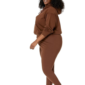 เสื้อฮู้ดครอปผู้หญิงคุณภาพสูง พร้อมลายปัก 3 มิติ ด้านหน้า ไซส์พลัส ทรงไหล่ตก สำหรับใส่ลำลองและสตรีทแวร์ - Product Image 6