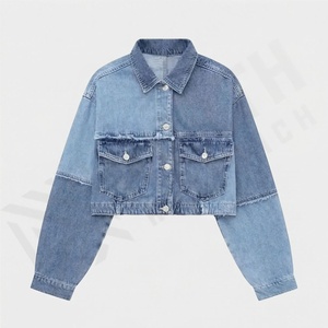 Customized High Quality 100% Cotton <b>Denim</b> <b>Jacket</b> <b>Men</b> Winter Breathable Front Pocket Outwear Casual - Product Image 1