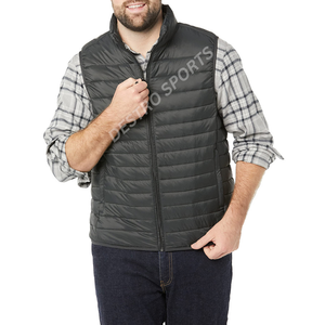 Chaqueta de chaleco de burbuja sin mangas con chaleco acolchado de algodón cálido para ropa de invierno Chaleco acolchado ligero para hombres - Product Image 2
