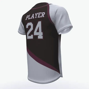 Camiseta de Béisbol para Hombre, Ropa Deportiva, Logotipo Personalizado OEM, Impresión del Nombre del Equipo, Secado Rápido, Transpirable, Antibacteriana, 100% Poliéster - Product Image 5