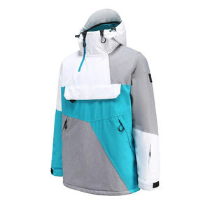 Veste coupe-vent athlétique légère personnalisée pour homme, pour l'équitation, extensible dans les quatre sens, imperméable pour le golf, avec fermeture éclair sur le devant - Product Image 1
