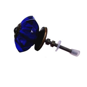 Export Quality Ceramic Industrial Antique Blue Crystal Melon Knobs Drawer Cabinet Handle Pulls <b>Beads</b> <b>Art</b> - Product Image 2