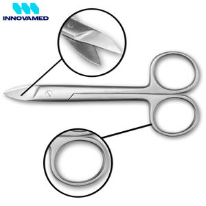 Ciseaux de podiatrie pointus en acier inoxydable pour ongles d'orteils et ongles des mains Source d'alimentation manuelle Ciseaux à ongles pour pieds - Product Image 2