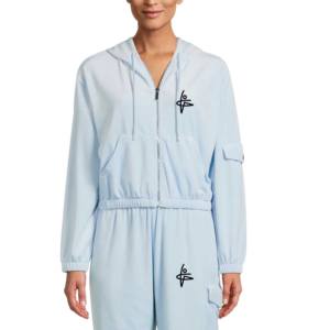 Best Quality Unisex 2-Piece <b>Tracksuit</b> Hooded Jogging Hoodie with Elastic Drawstring and Solid Pattern Exercise Cargo Pants - Product Image 2