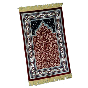 Tapis de prière musulman islamique lavable, tapis antidérapant, tapis de prière en polyester de haute qualité, couverture, tapis de prière pliable portable - Product Image 2