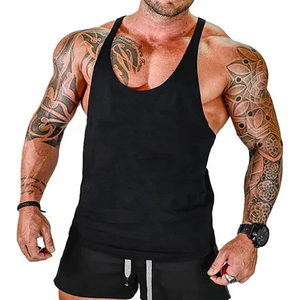 Camiseta sin Mangas con Cuello Redondo, 100% Algodón, para Hombre, Transpirable, con Logotipo Personalizado, Impresión en Serigrafía y Bordado a Máquina, Venta al Por Mayor - Product Image 6